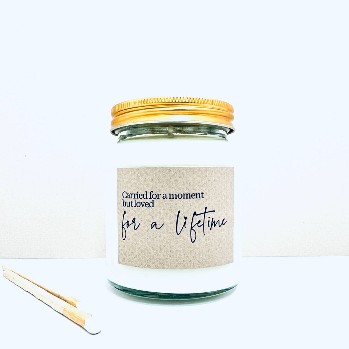 Carried for a moment handmade soy scented candle