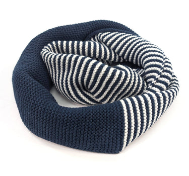 Pandji - Half & Half Double Snood - Navy Blue
