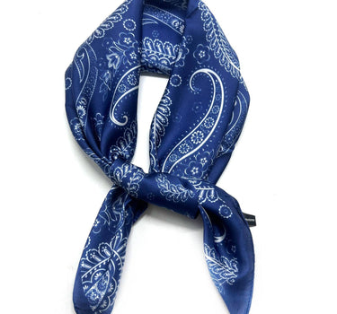 Silk-touch scarf  bandana print