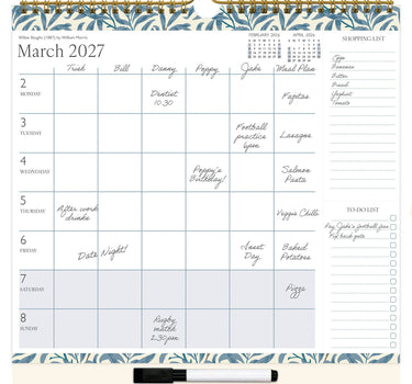 William Morris Family Organiser Calendar 2027