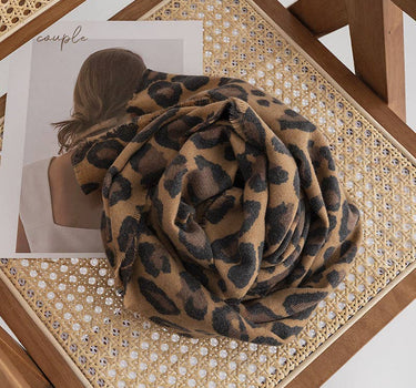 Scarvii - Leopard Print Warm Scarf