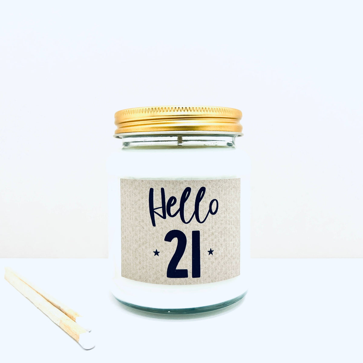 21 Milestone birthday age handmade soy scented candle