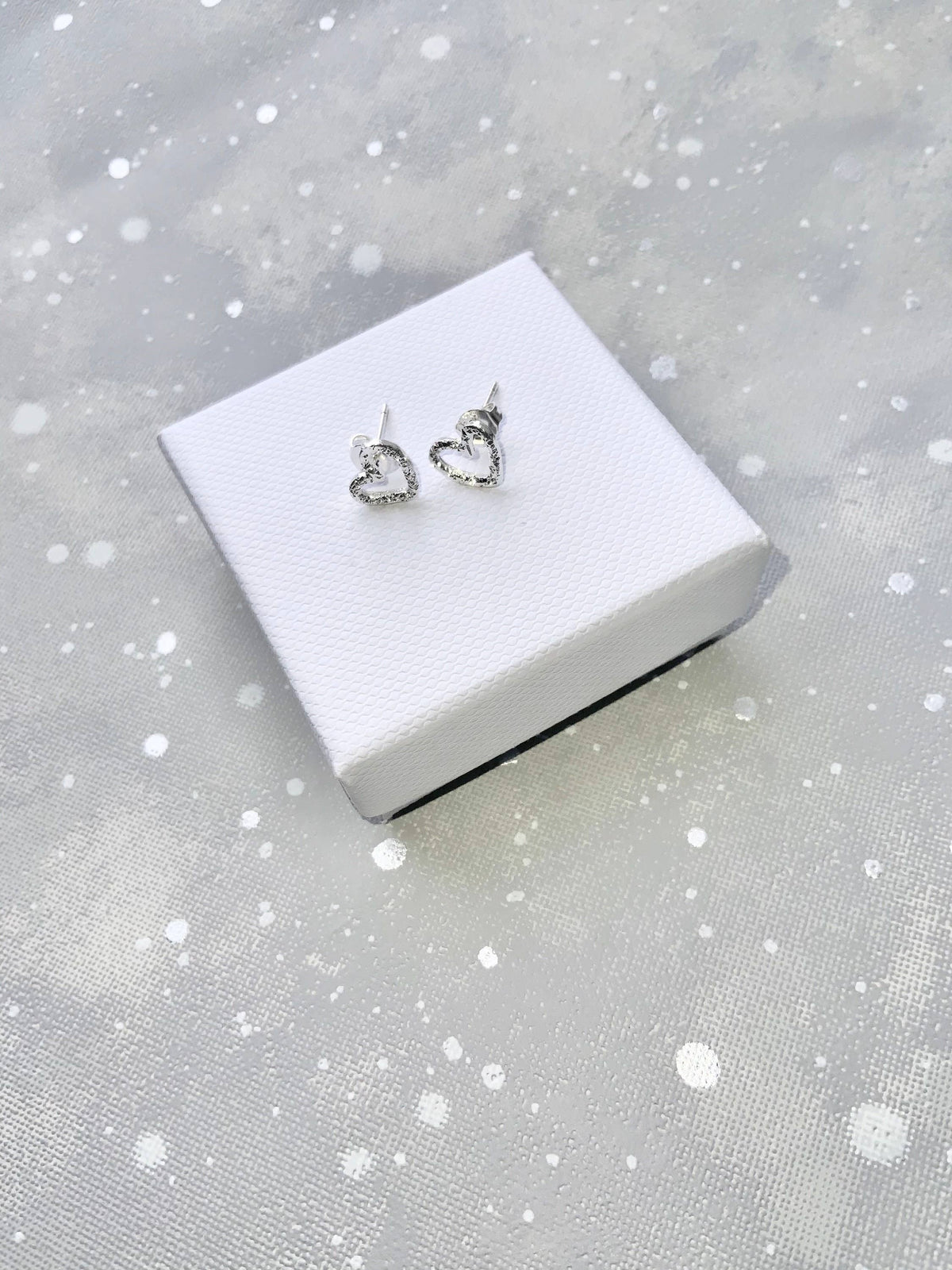 Lovely Teacher Heart Stud Earrings Special Gift