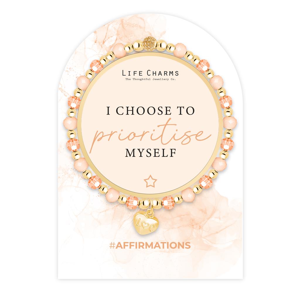 Affirmation bracelet - Prioritise myself