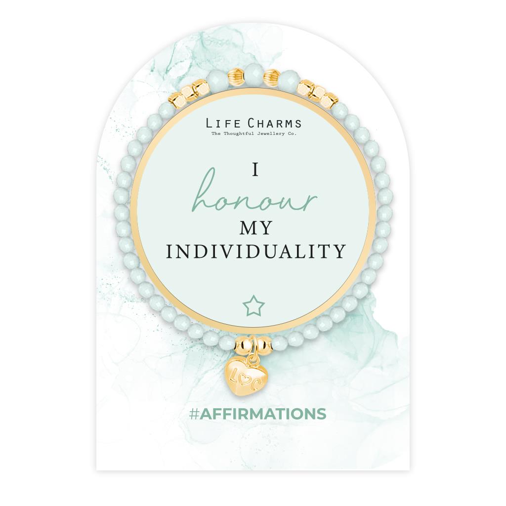 Affirmation bracelet - I honour my individuality