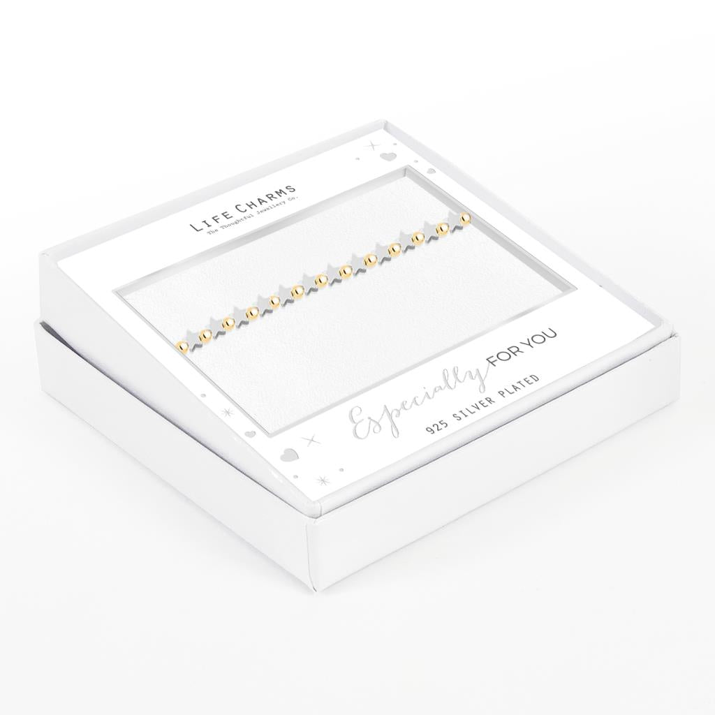 EFY Silver stars bracelet