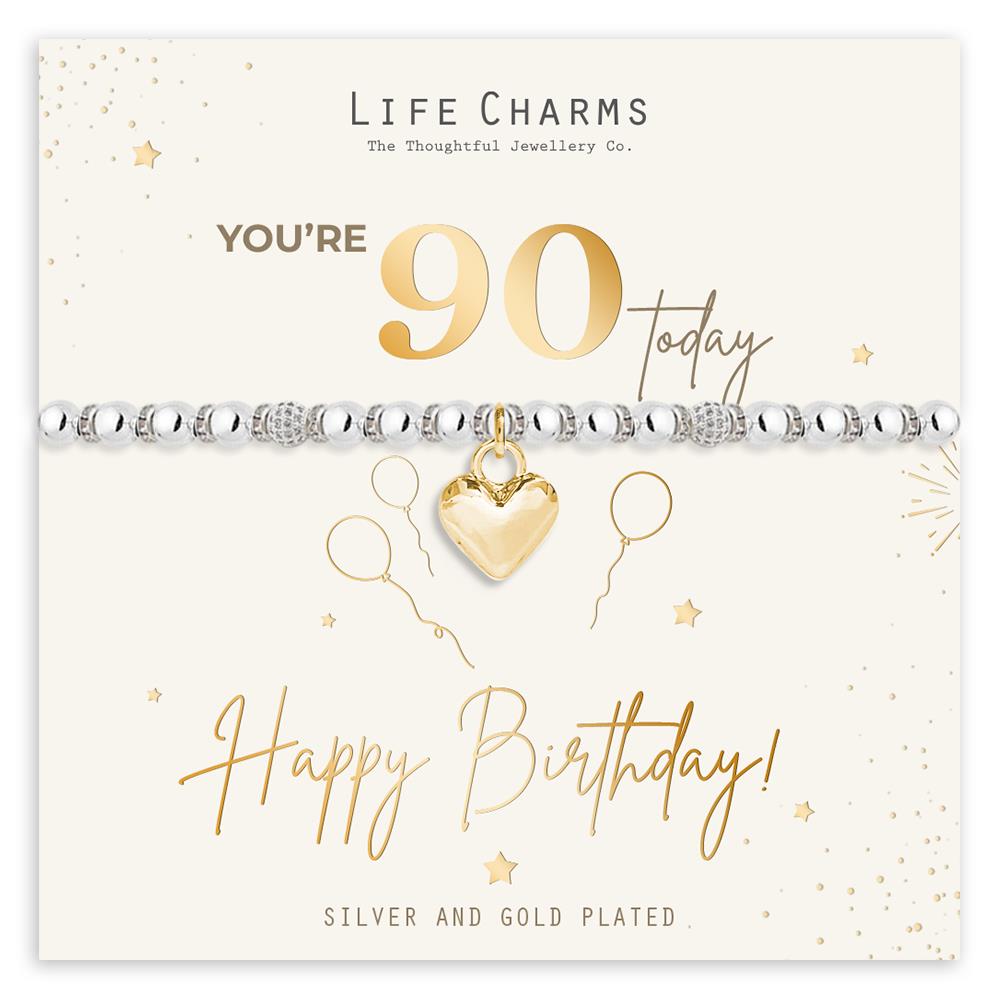 Happy 90th Birthday bracelet