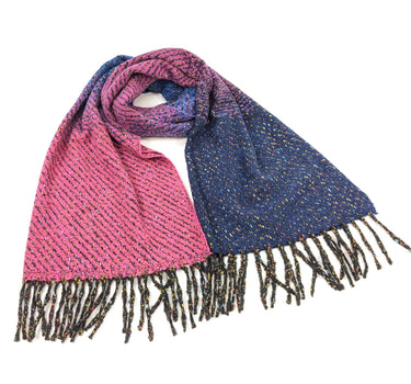 Sabe - Speckled Thick Scarf (60x180cm) - Pink/Blue