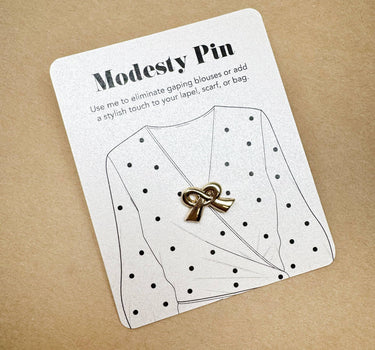 Modesty Bow pin Brooch