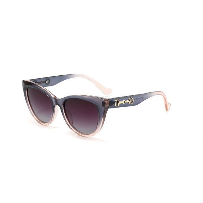 Retro Chic Cat Eye Sunglasses in Grey/Pink