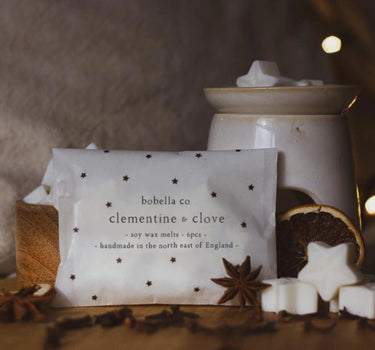 Christmas Wax Melts in Clementine & Clove