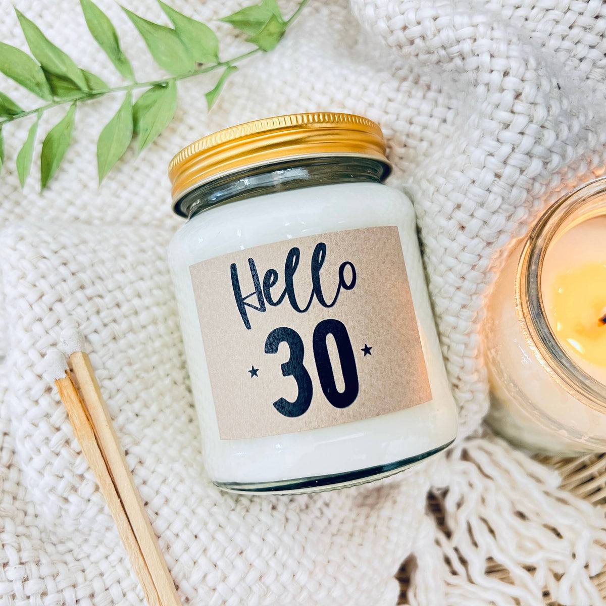 30 Milestone birthday age handmade soy scented candle