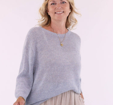 Alpaca Blend Round Neck Jumper
