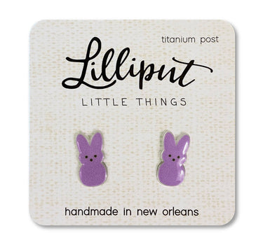 Marshmallow Easter Bunny Earrings // Easter Earrings