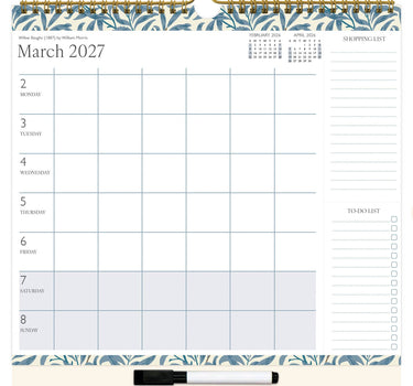 William Morris Family Organiser Calendar 2027