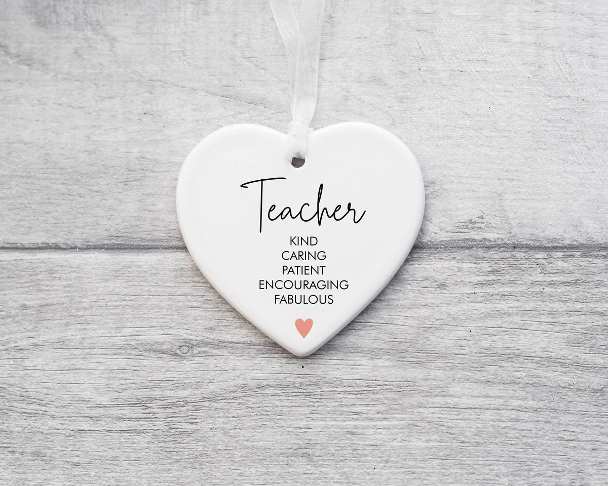 Teacher Keepsake Ceramic Ornament