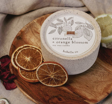 Citronella & Orange Blossom Soy Wax Candle