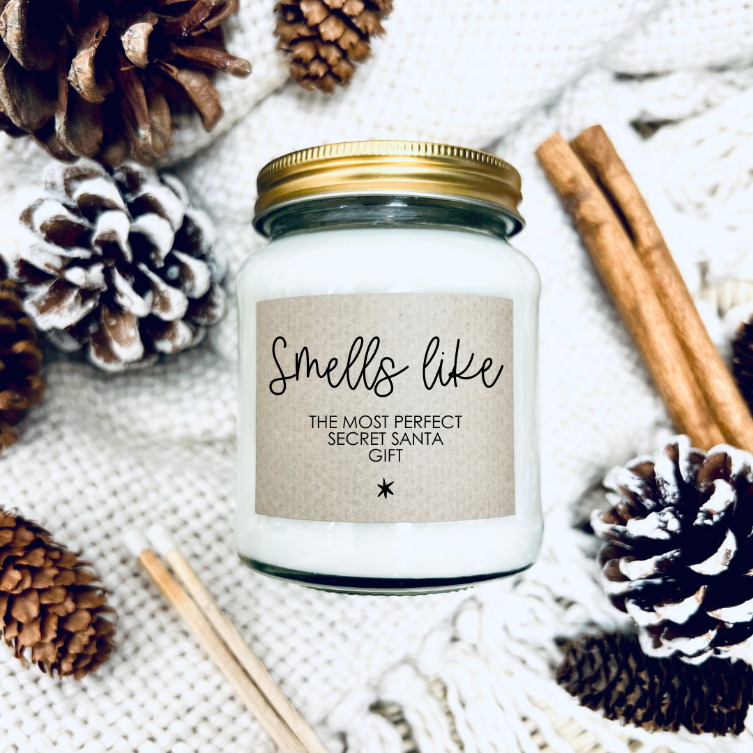 Christmas soy scented candle - Secret Santa