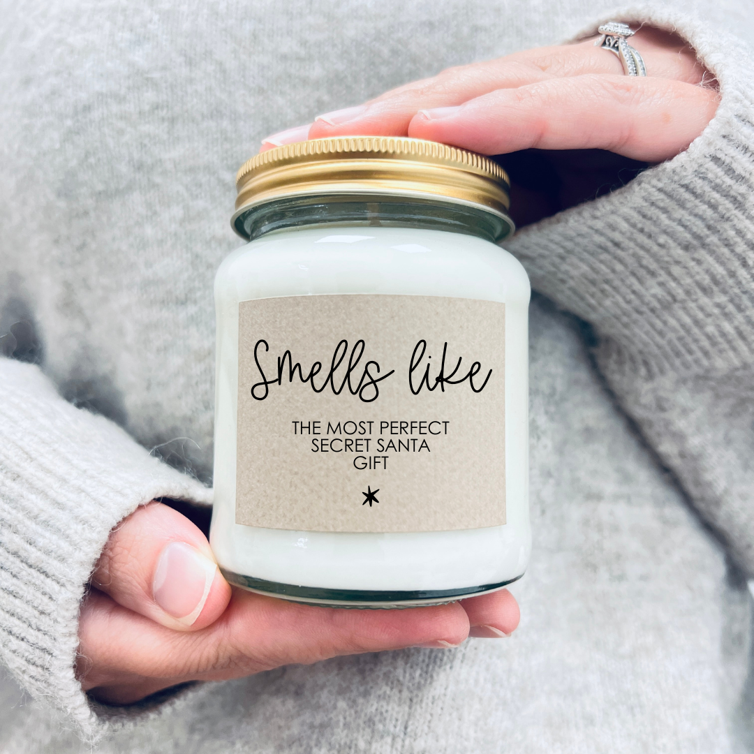 Christmas soy scented candle - Secret Santa