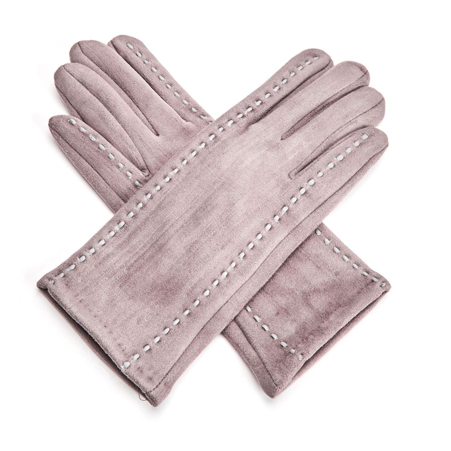 Suede effect gloves