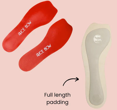 Insoles for High Heels and Flats..sunset orange