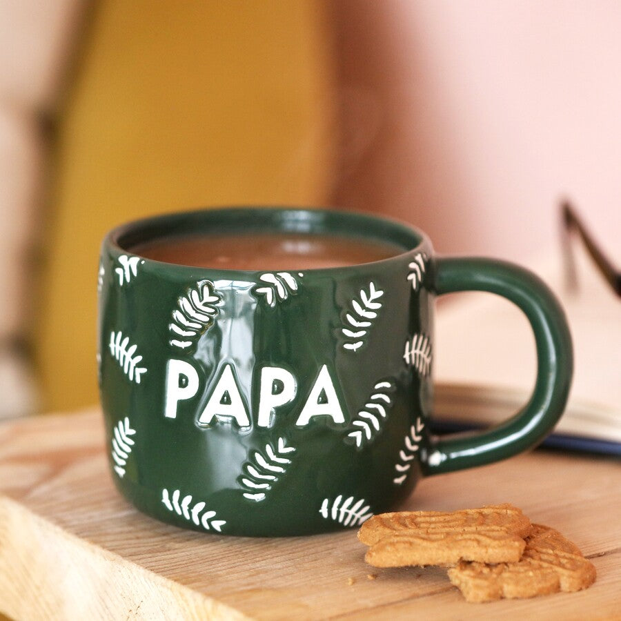 Green leafy papa mug