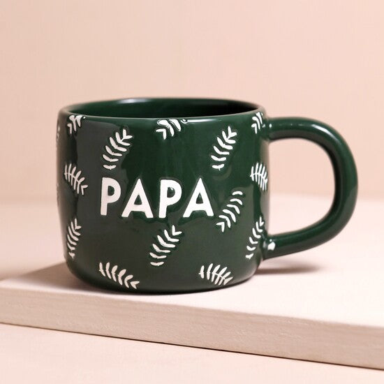 Green leafy papa mug