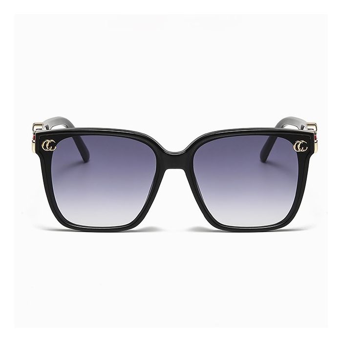 Square Sunglasses with Gold Details in mauve