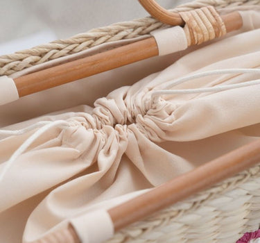 Tropical Vacation Floral Straw Bag