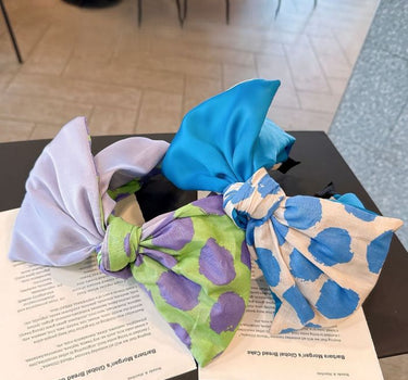 Spotted Summer Knot Bow Headband