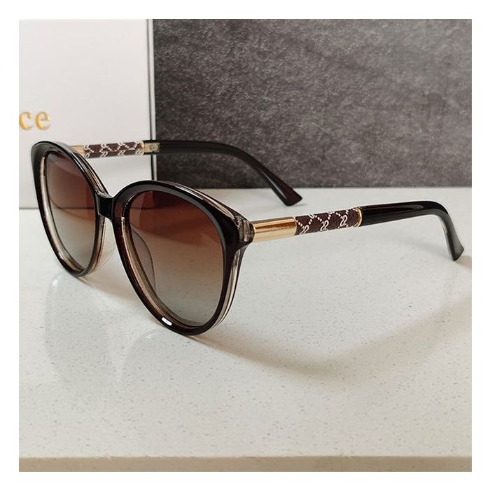 Trendy Cat Eye Sunglasses with Gradient Lens in Brown