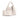 Cream Chic Weave Tote Handbag with Matching Clutch