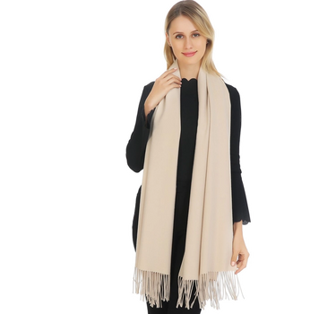 Pashmina Scarf with Delicate Tassels