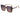 Oversized Square Sunglasses with Plaid Pattern Temples