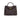 Textured Woven Tote Bag with Gold Bow Clasp