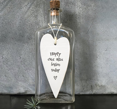 Porcelain long heart-Happy ever after pop