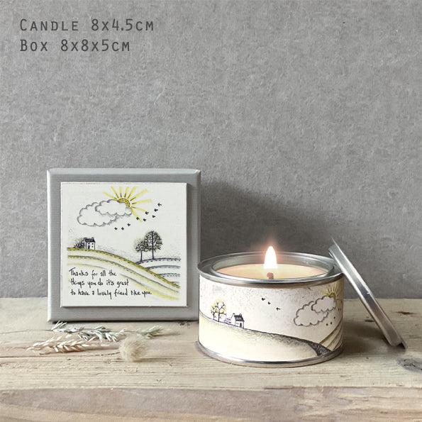 Boxed candle-Thanks for all the things
