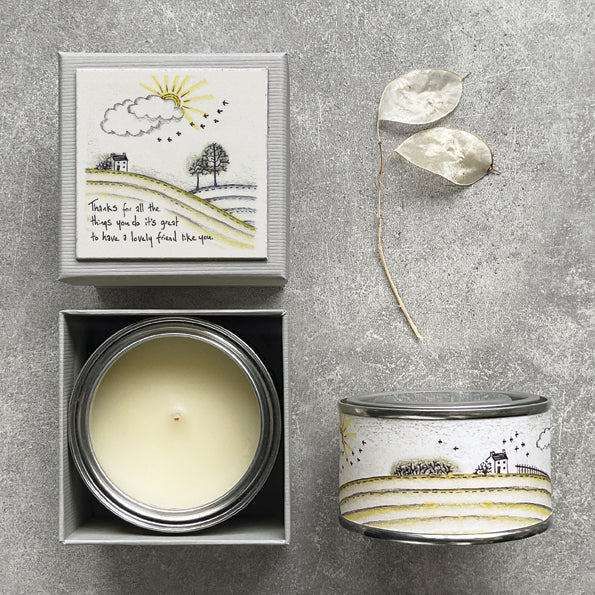 Boxed candle-Thanks for all the things