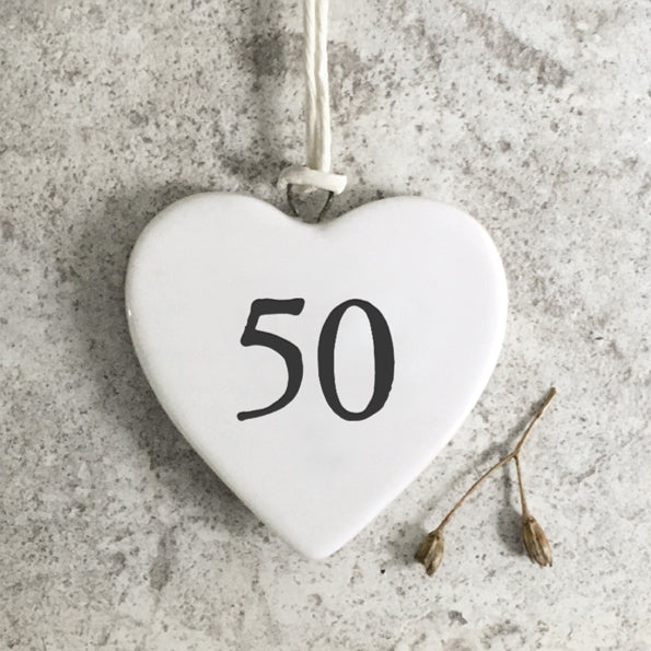 Porcelain heart-50