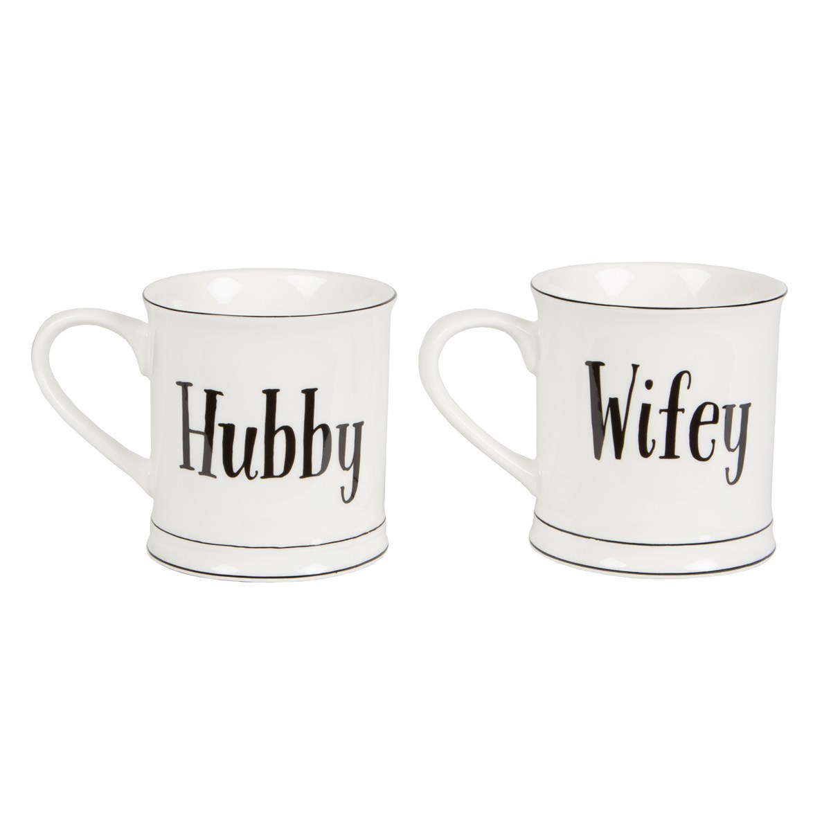 Wifey &amp; Hubby Mug Assorted