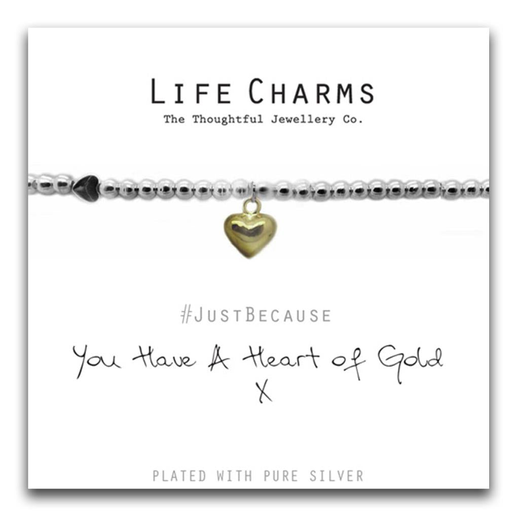 Life Charms You Have A Heart Of Gold Bracelet