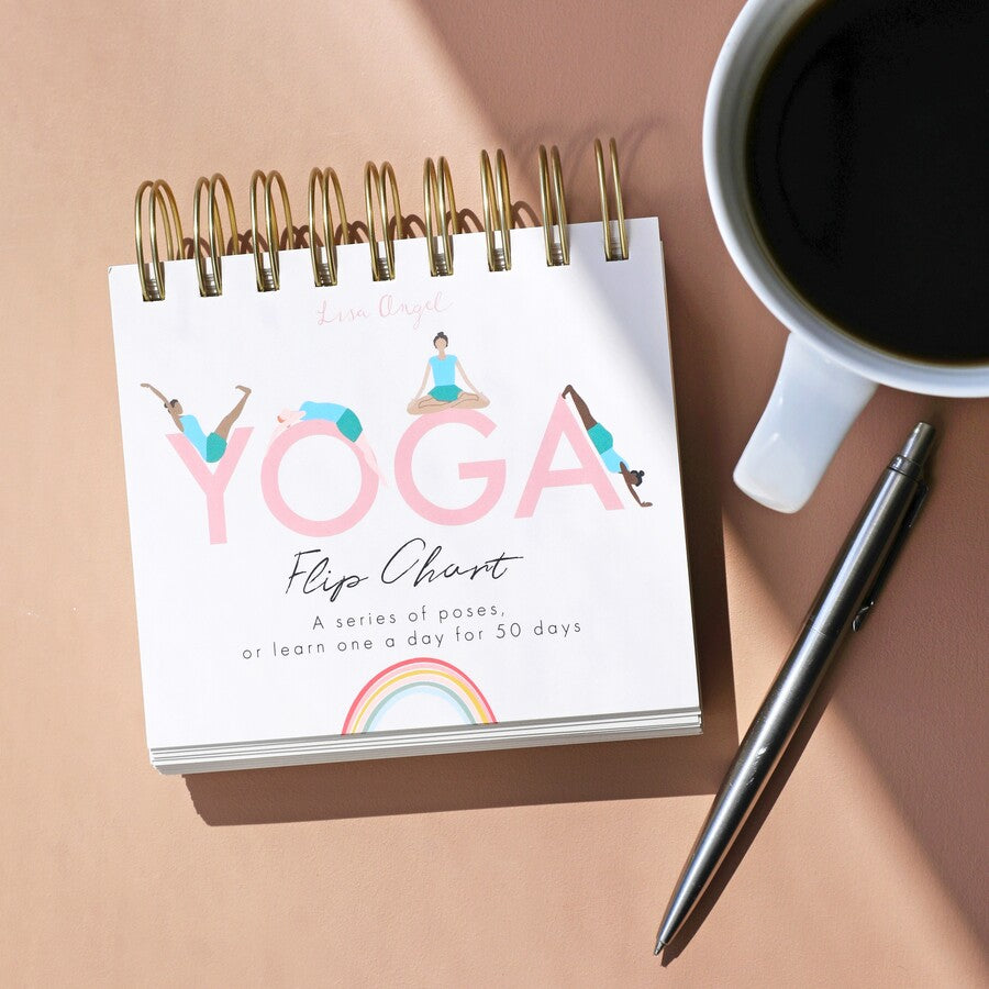 Daily yoga poses flip chart