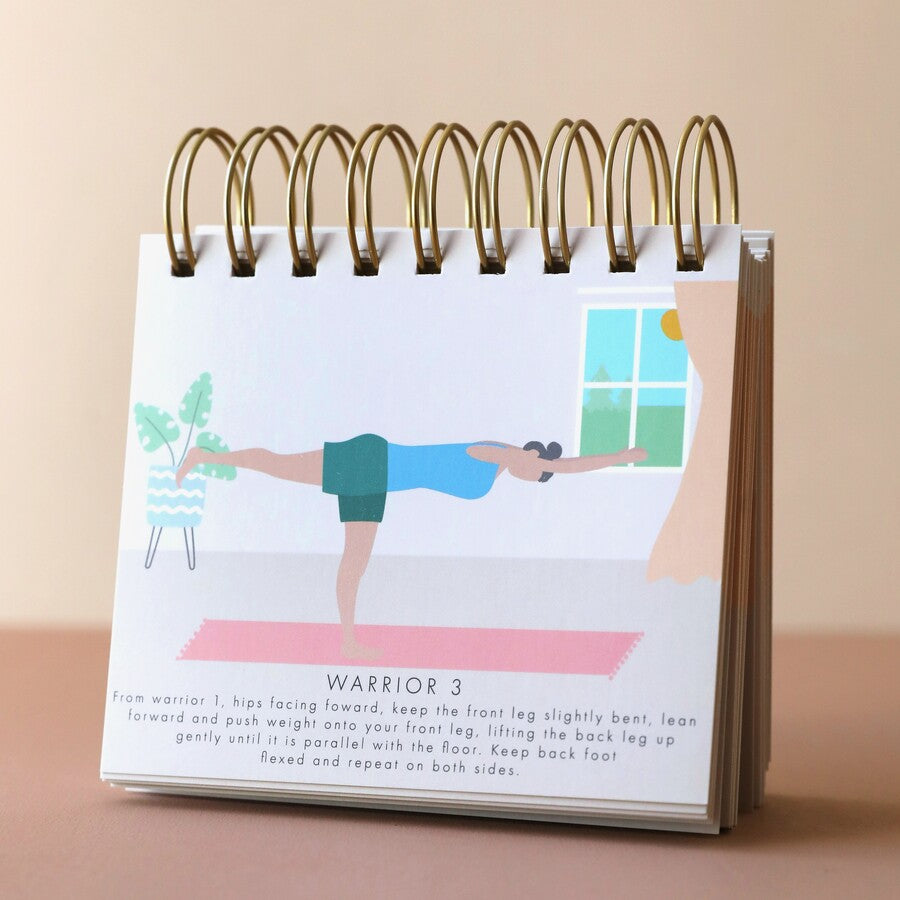 Daily yoga poses flip chart